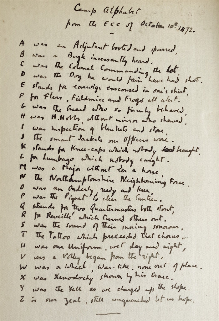 An Acrostic and an Alphabet | Jot101