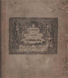 Strawberry Hill catalogue 1842