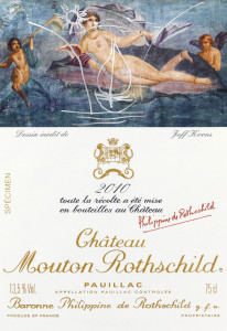 Jeff Koons has become the latest in a long line of illustrious artists to produce a label for the equally celebrated wine of Chateau Mouton Rothschild