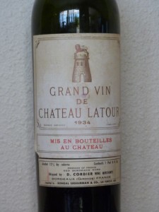 bordeaux chateau bottled 1934